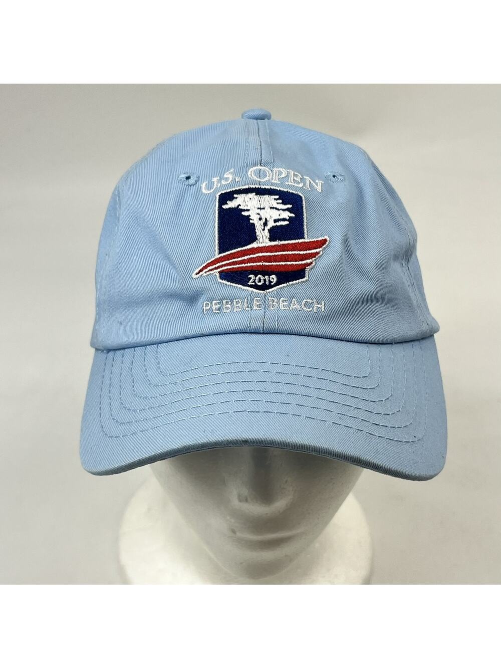 US Open 2019 Pebble Beach Hat USGA Member Golf Cap Light Blue Adjustable
